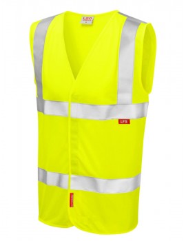 Leo Milford LFS Waistcoat Yellow High Visibility